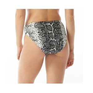 Vince Camuto BLACK Reversible High-Leg Bikini Swim Bottom, US Large